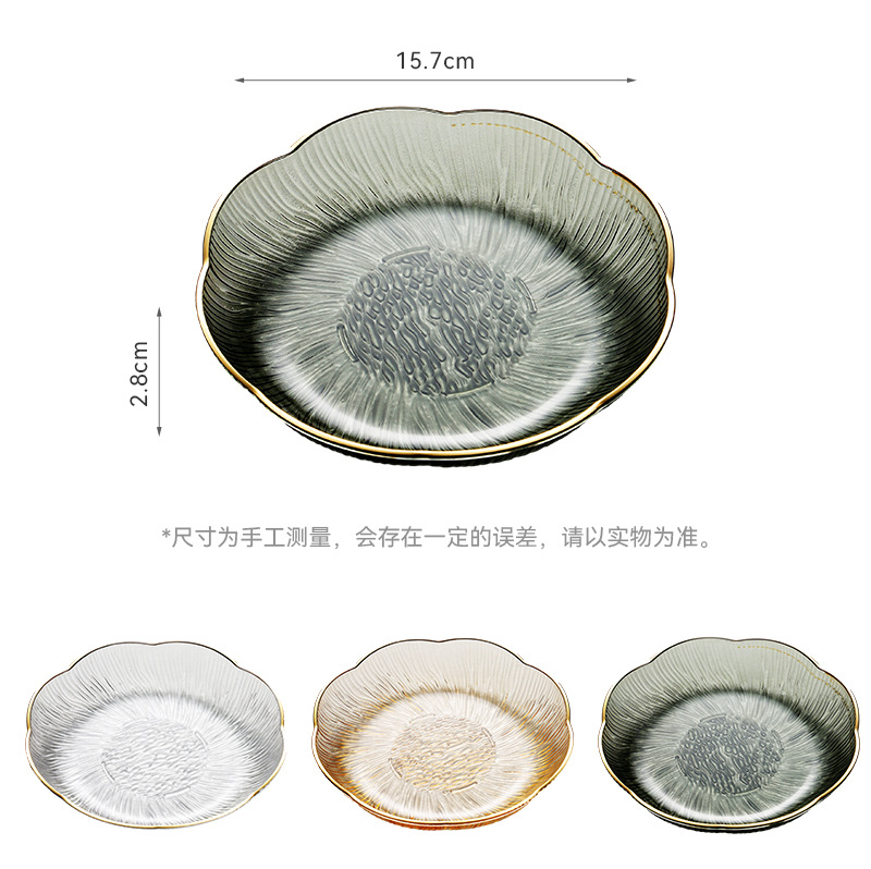 欧式轻奢塑料花型盘水果盘ins高颜值家用餐桌吐骨碟点心甜品摆盘详情11