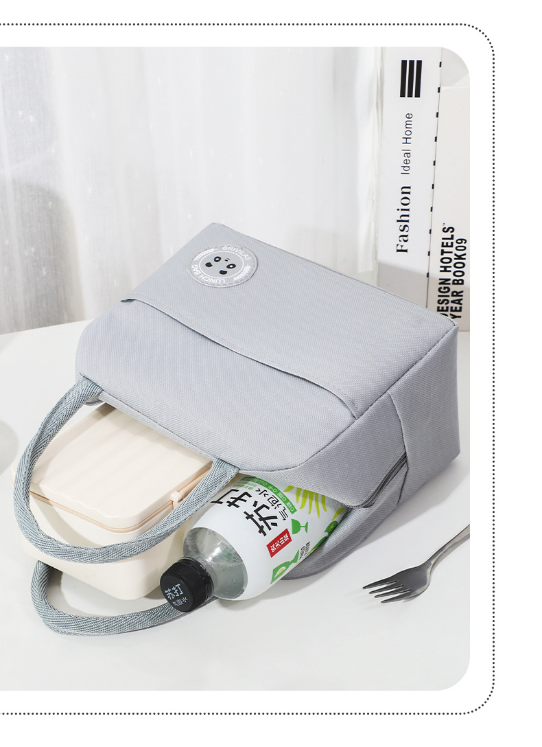 Cationic Bear logo bento Bag, student bento bag, lunch bag for working adults, cold and fresh-keeping portable insulated bag pic 18