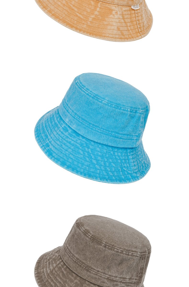 Summer washed vintage vintage fisherman hats for women and men, Japanese-style versatile cotton bucket hats and basin hats pic 2