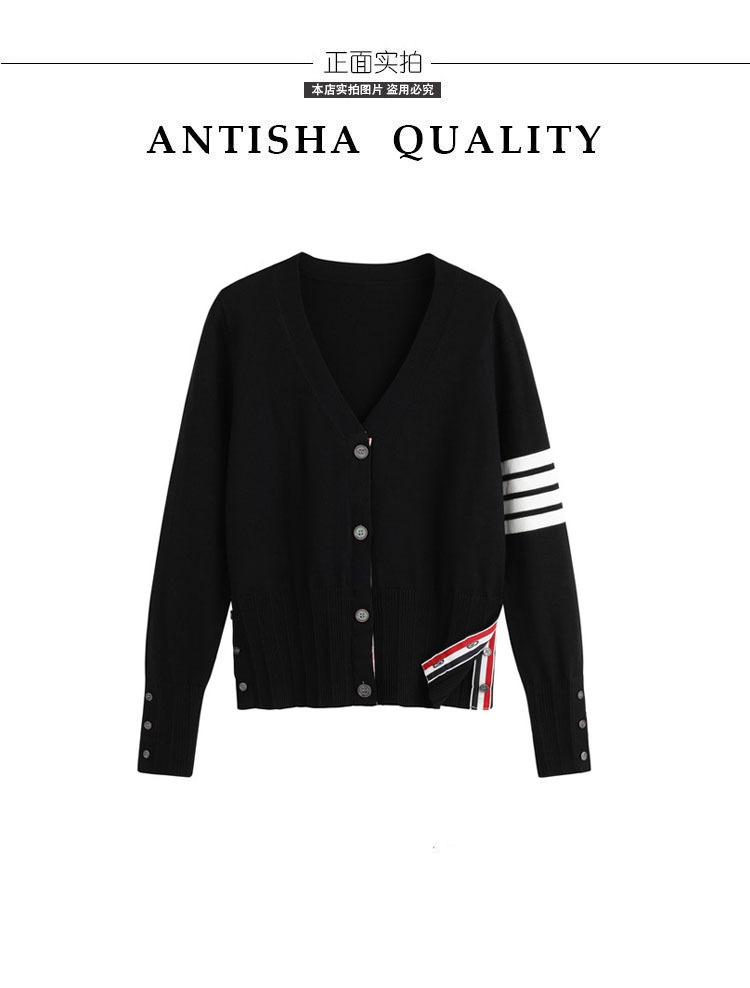 TbB knitted cardigan for women 26, new four-bar trendy brand, school style, stylish, versatile, spring and autumn sweater coat, thick pic 24