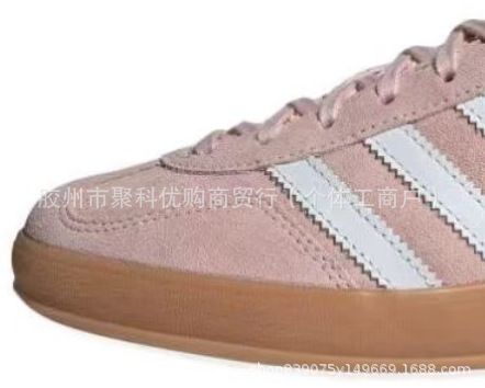 莆田德训鞋女鞋莆田高版本samba纯原百搭校园银色增高厚底红色小详情24