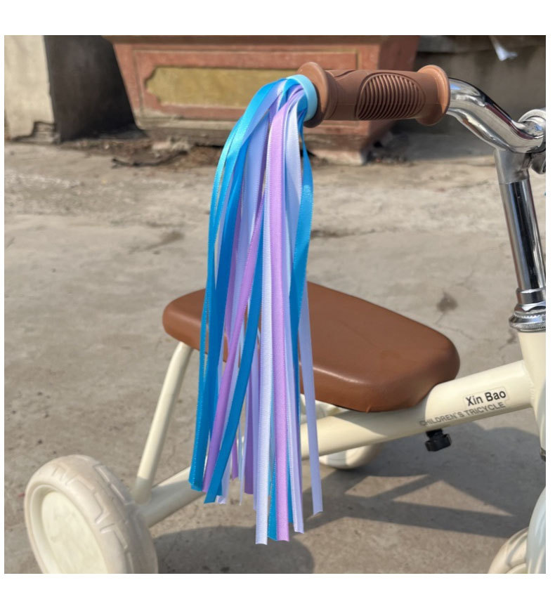 儿童滑板车 自行车流苏配件 飘带 铃铛 彩带32根高密度涤纶带详情15