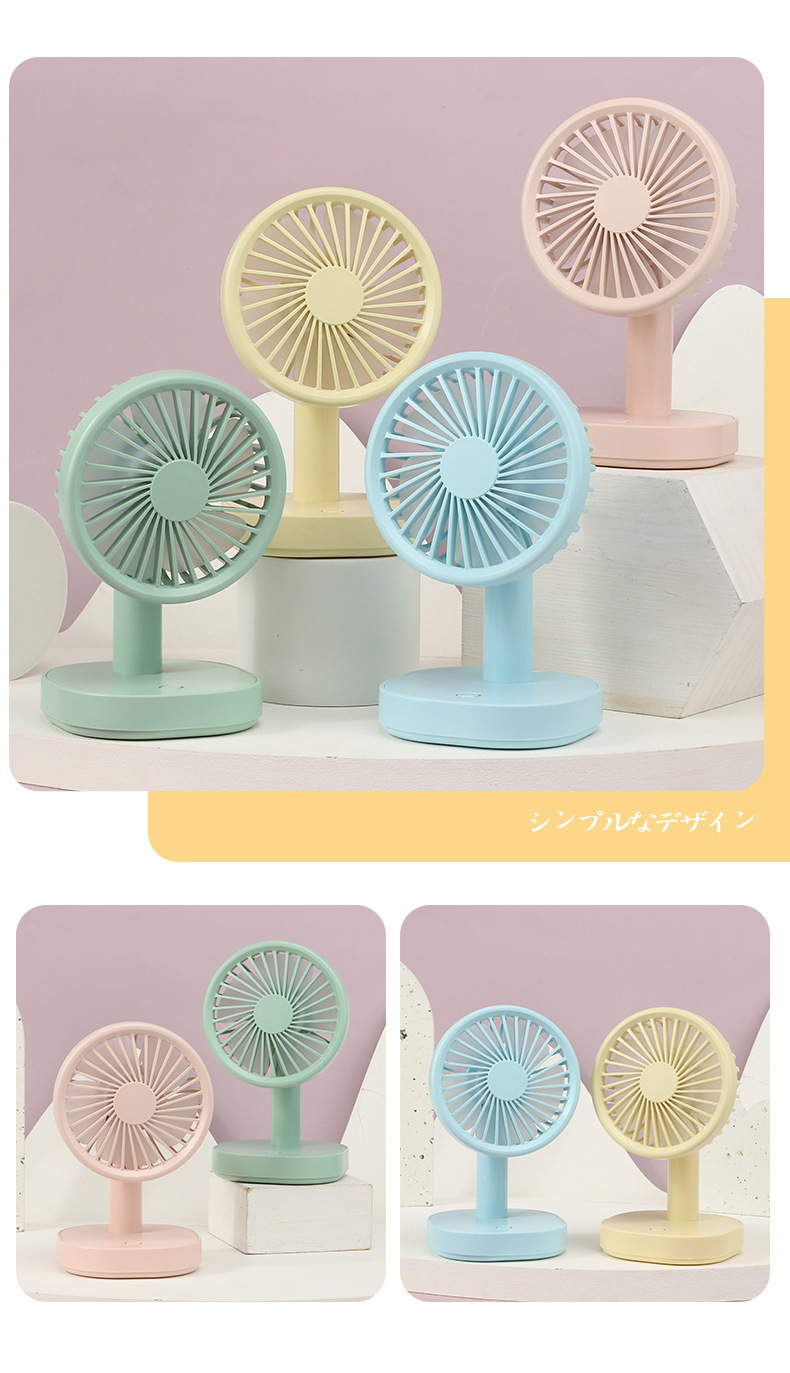 diy handcrafted cream glue usb rechargeable fan, old-fashioned retro round student desktop dormitory mini fan pic 13