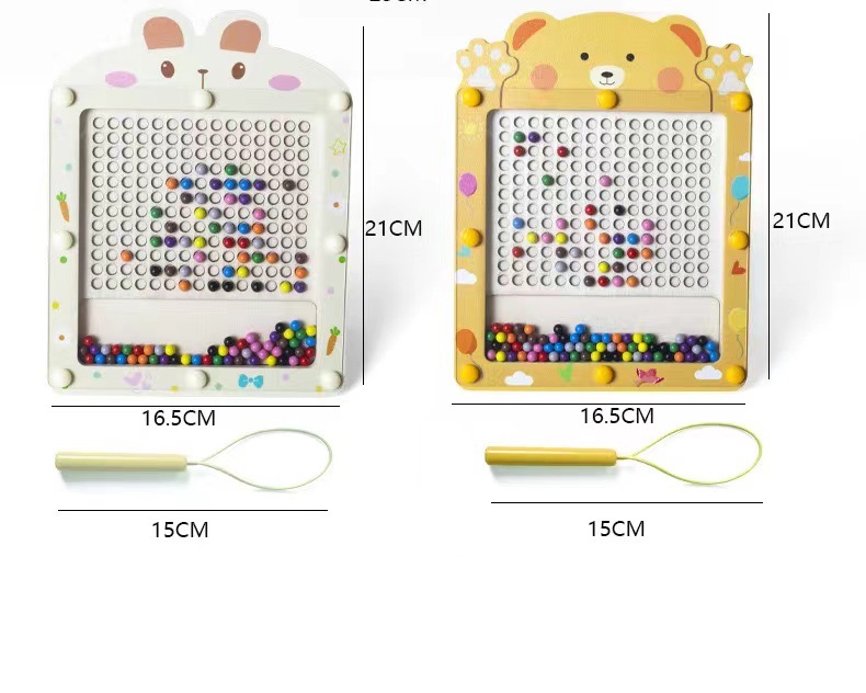 Baby magnetic color classification, positioning, counting board, pen movement maze, math enlightenment, cognitive matching, wooden toys pic 178