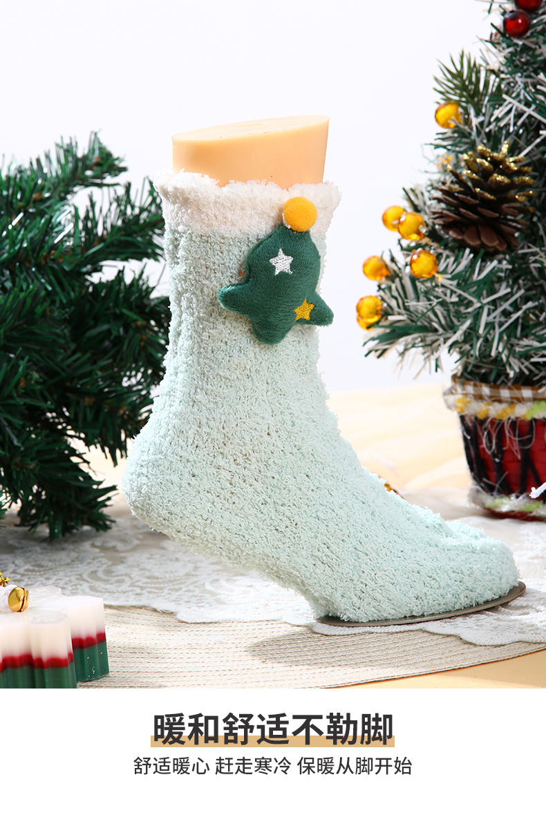 圣诞节礼物送女友闺蜜女朋友圣诞袜子加厚可爱礼盒套装生日礼物女详情7