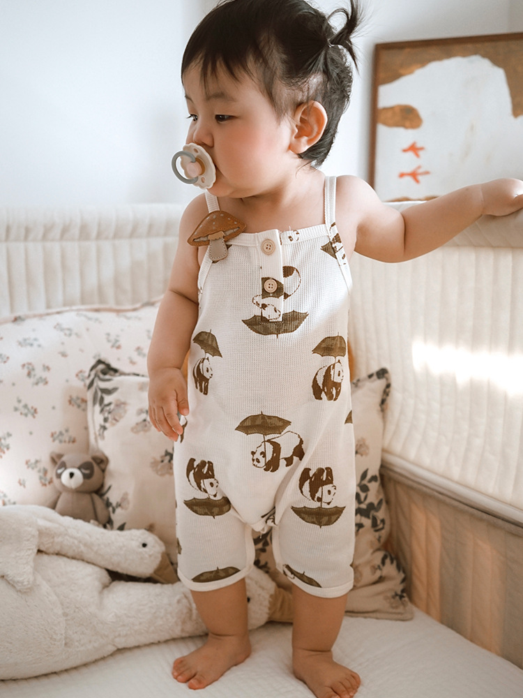 2025夏款婴儿衣服ins婴儿连体衣a类宝宝吊带哈衣爬服详情36
