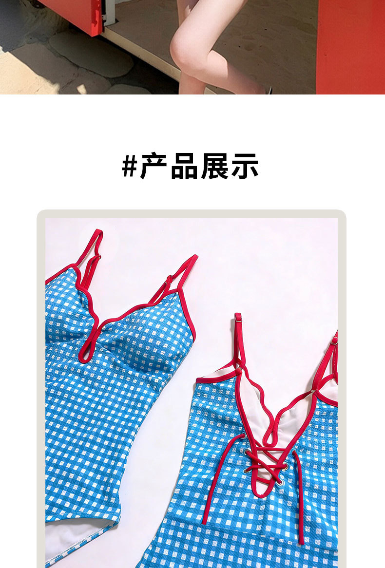 The 2026 new bestseller, conservative, slimming and sexy one-piece halter suit for hot spring soaking, Thai high-end sleeveless swimsuit for women, 125662 pic 15