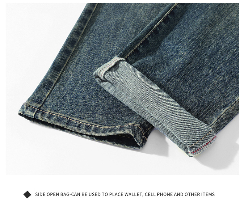 In 2026, Hong Kong's trendy men's spring new style of personalized lettered jeans, hip-hop and high street fashion, cool and stylish long pants, versatile pic 18