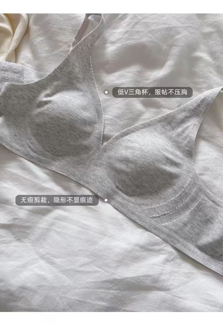 大胸显小内衣女无痕防下垂收副乳文胸美背秋冬薄款舒适女士详情2