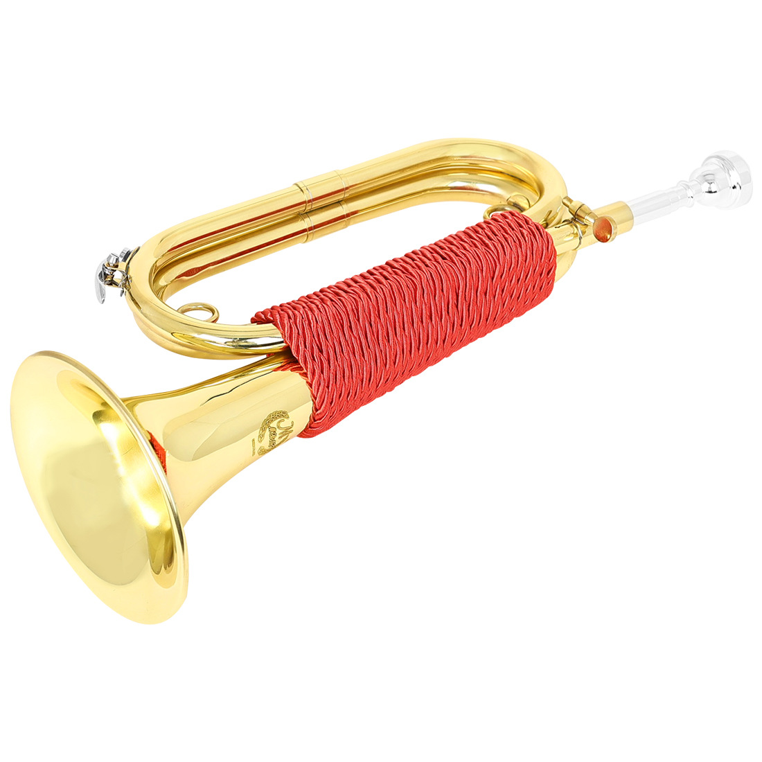 The red woven handle of the foreign trade big step, the Spanish army bugle, the Young Pioneers bugle, the brass charge bugle, and the Youth Bugle horn pic 6