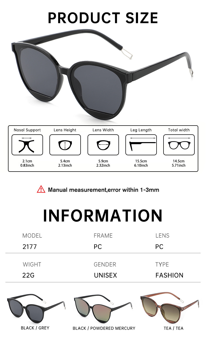 个性韩版不规则镜片太阳镜时尚网红墨镜女高级感圆框修脸太阳眼镜详情7