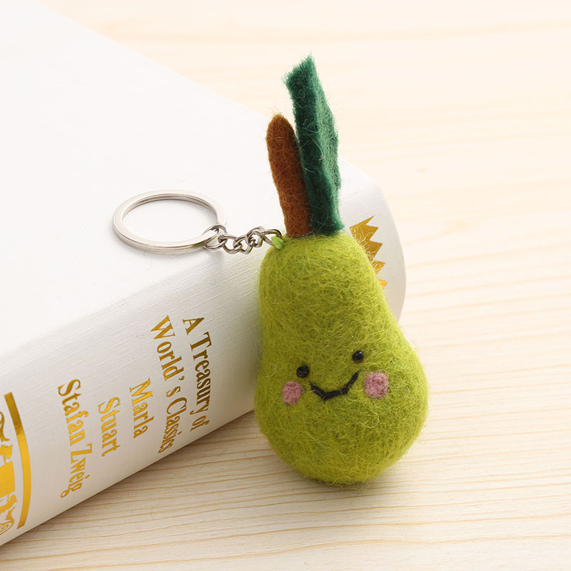 水果手工羊毛毡挂件立体玩偶挂饰创意包包挂饰可爱挂件源头厂家详情8