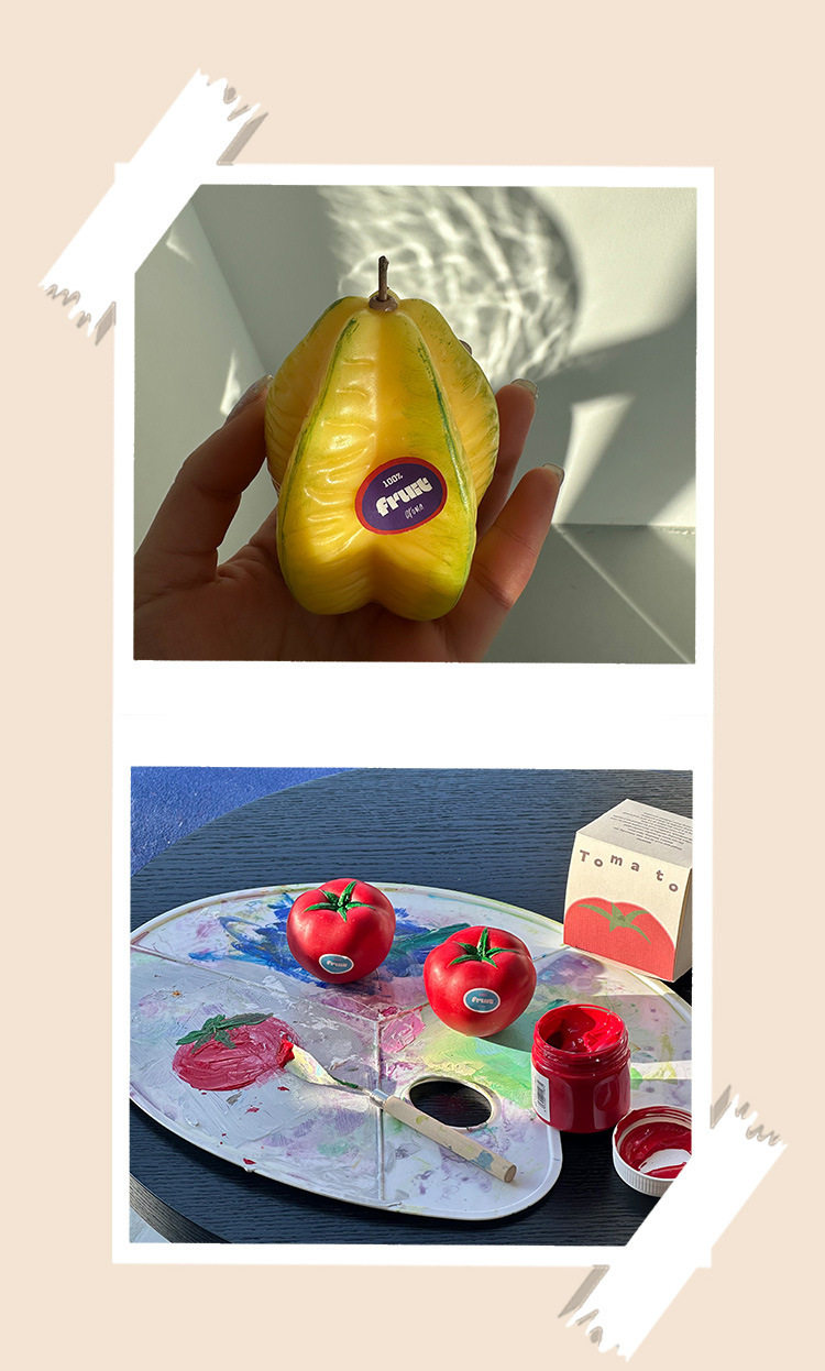 水果香薰蜡烛批发ins香氛结婚伴手礼礼物仿真水果造型蜡手工造型详情6