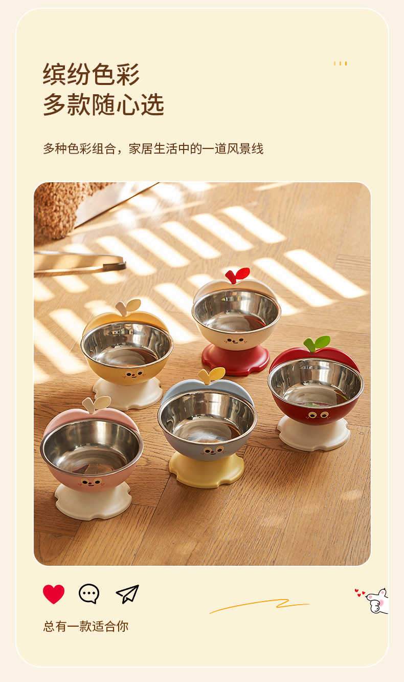 Rongka Pet Cross-border Cat Bowl and Dog Bowl, high appearance level pet bowl, anti-slip and anti-knock cat food bowl, dog bowl, stainless steel large capacity dog bowl pic 9