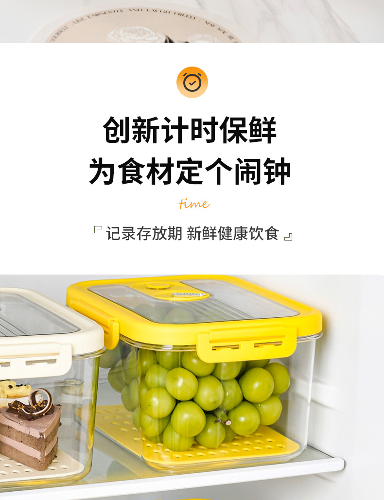 Refrigerator storage box, fresh-keeping box, food-grade food storage and organization wonder, freezer storage box, organization box, drawer pic 6