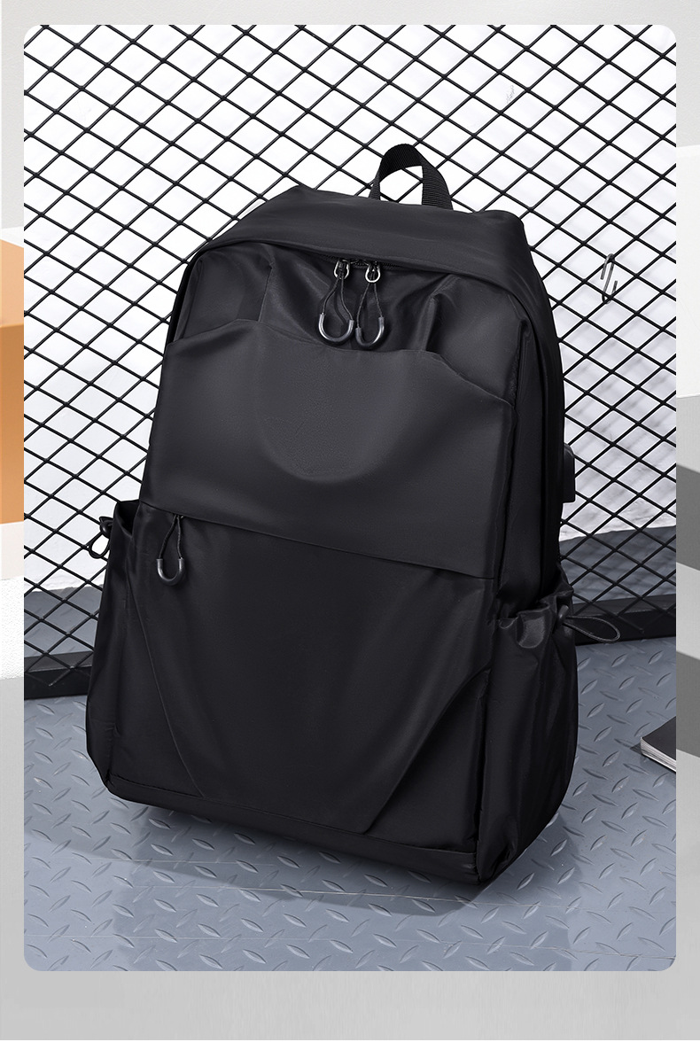 Mochila de nylon transfronteriza bolsa de viaje casual ligera para hombres bolsa de escuela de gran capacidad bolsa de computadora simple para estudiantes universitarios pic 14