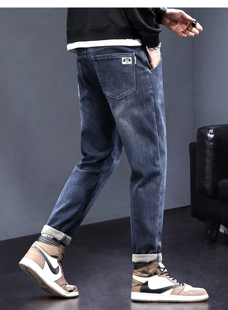 The new spring 2026 stretch jeans for men are loose, comfortable, straight-leg, durable and casual long pants pic 14