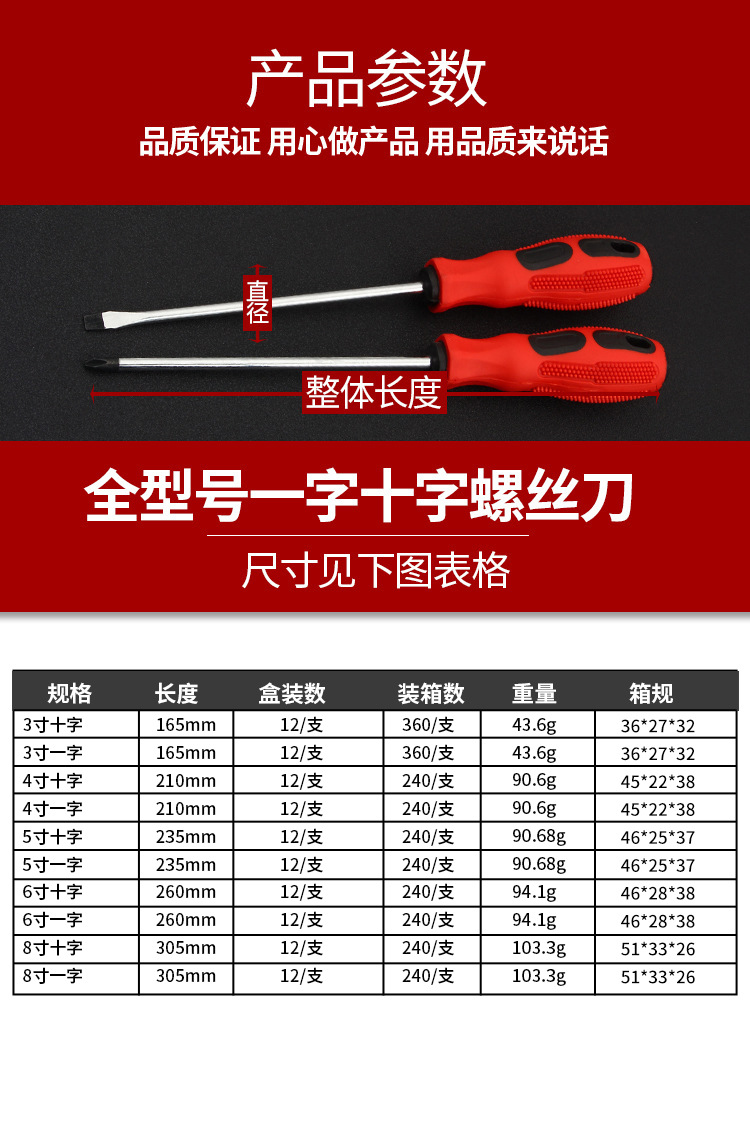 Wholesale massage handle screwdrivers, alloy steel high-strength cross-shaped flat-head screwdrivers, hand tools from the manufacturer pic 10