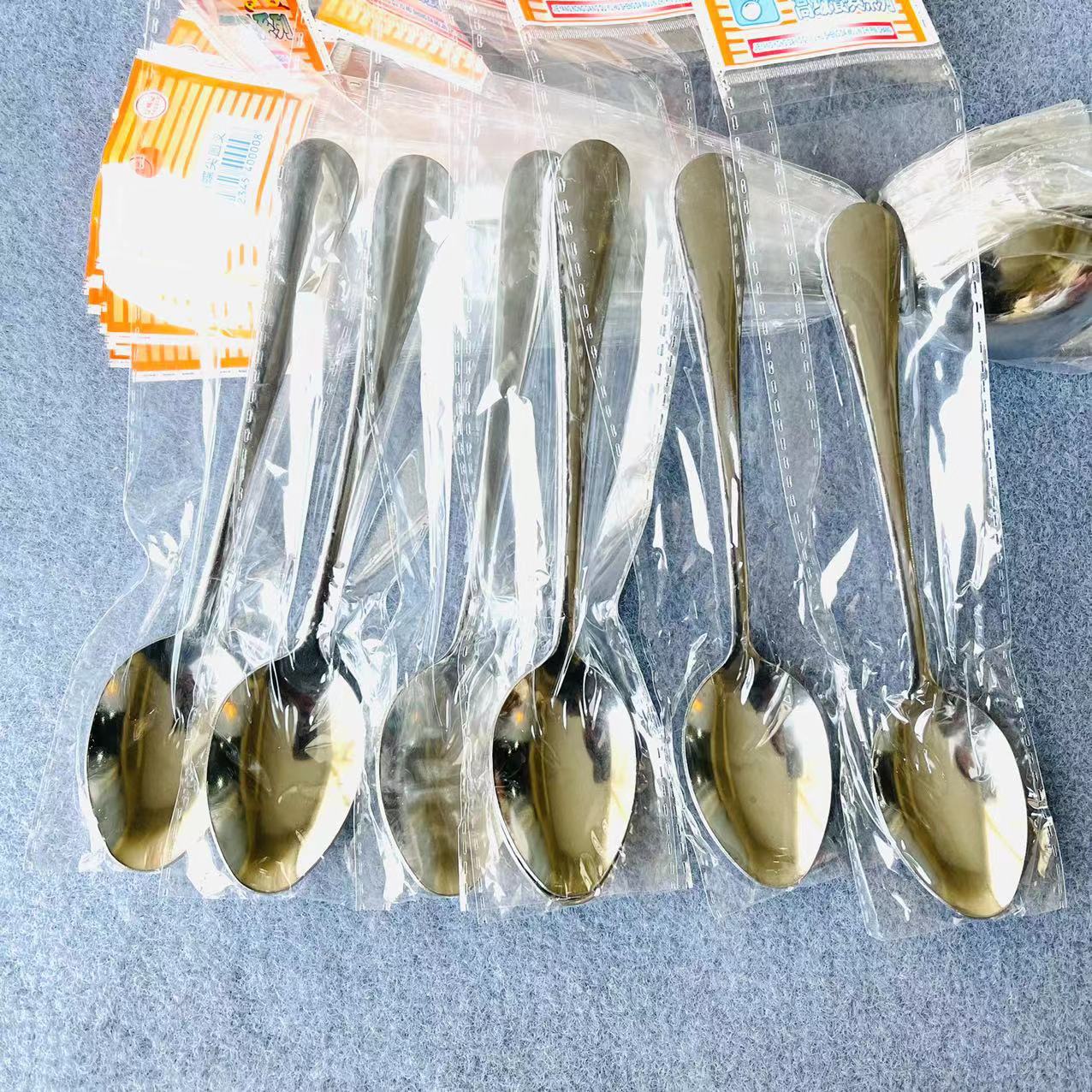 【 Zone 1-10 】601 Pointed Spoon 20/ bundle 1500/ box 601 Pointed Spoon Soup spoon Coffee Mixer spoon Rice Spoon Spoon Spoon Student spoon Household 1 yuan wholesale supply pic 3