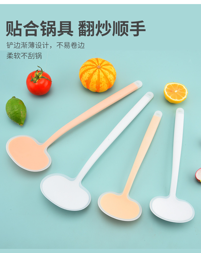 跨境新款现货蘑菇铲硅胶锅铲铲勺一体不粘锅专用勺食品级耐高温详情4