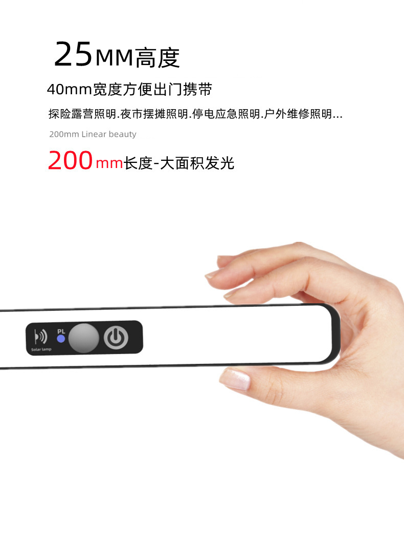 太阳能夹子led灯户外防水灯家用太阳能路灯感应庭院灯照明壁灯详情8