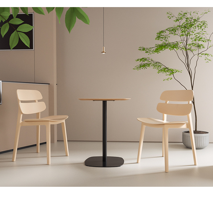 现代简约风格塑料红色凳子户外登山月亮椅圆形重叠座椅板凳详情3