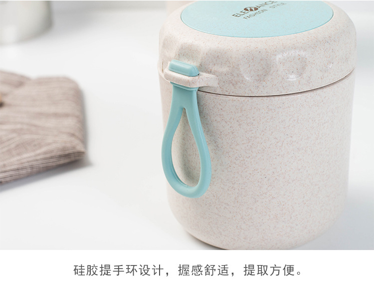 Wholesale soup cups with LIDS, breakfast cups, round porridge, oatmeal, milk cups, Japanese-style portable microwave-safe small lunch boxes pic 9