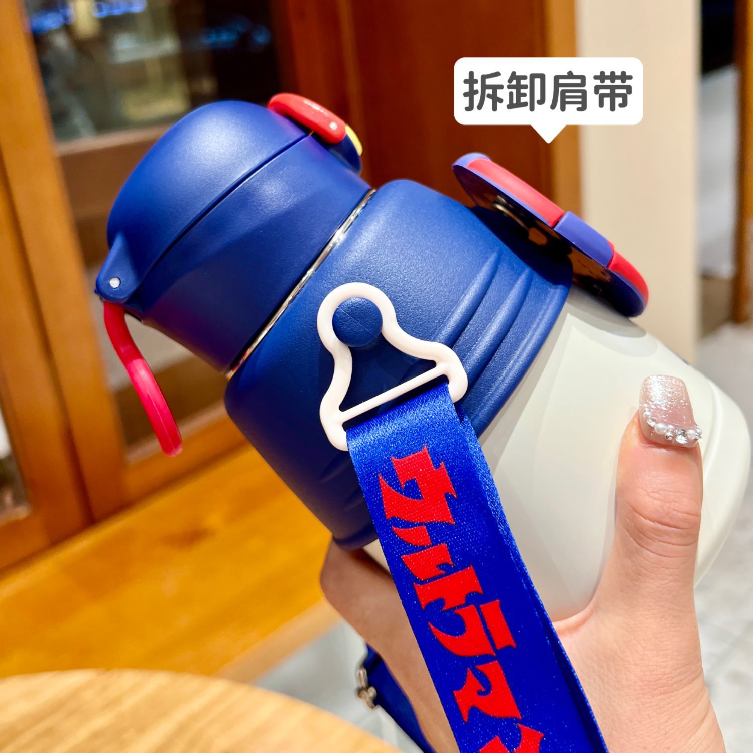 奥特曼儿童保温水杯男孩宝宝水壶上学专用吸管杯子防摔316食品级详情10