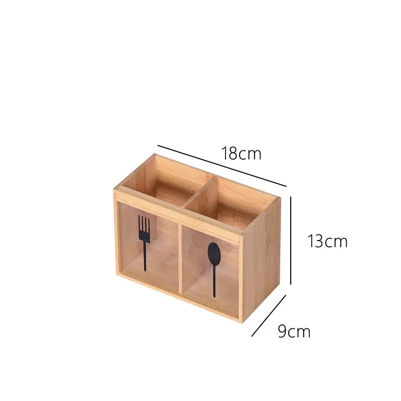 竹质筷笼厨房餐具筷篓筷勺收纳盒家用沥水筷子筒餐厅批发详情1