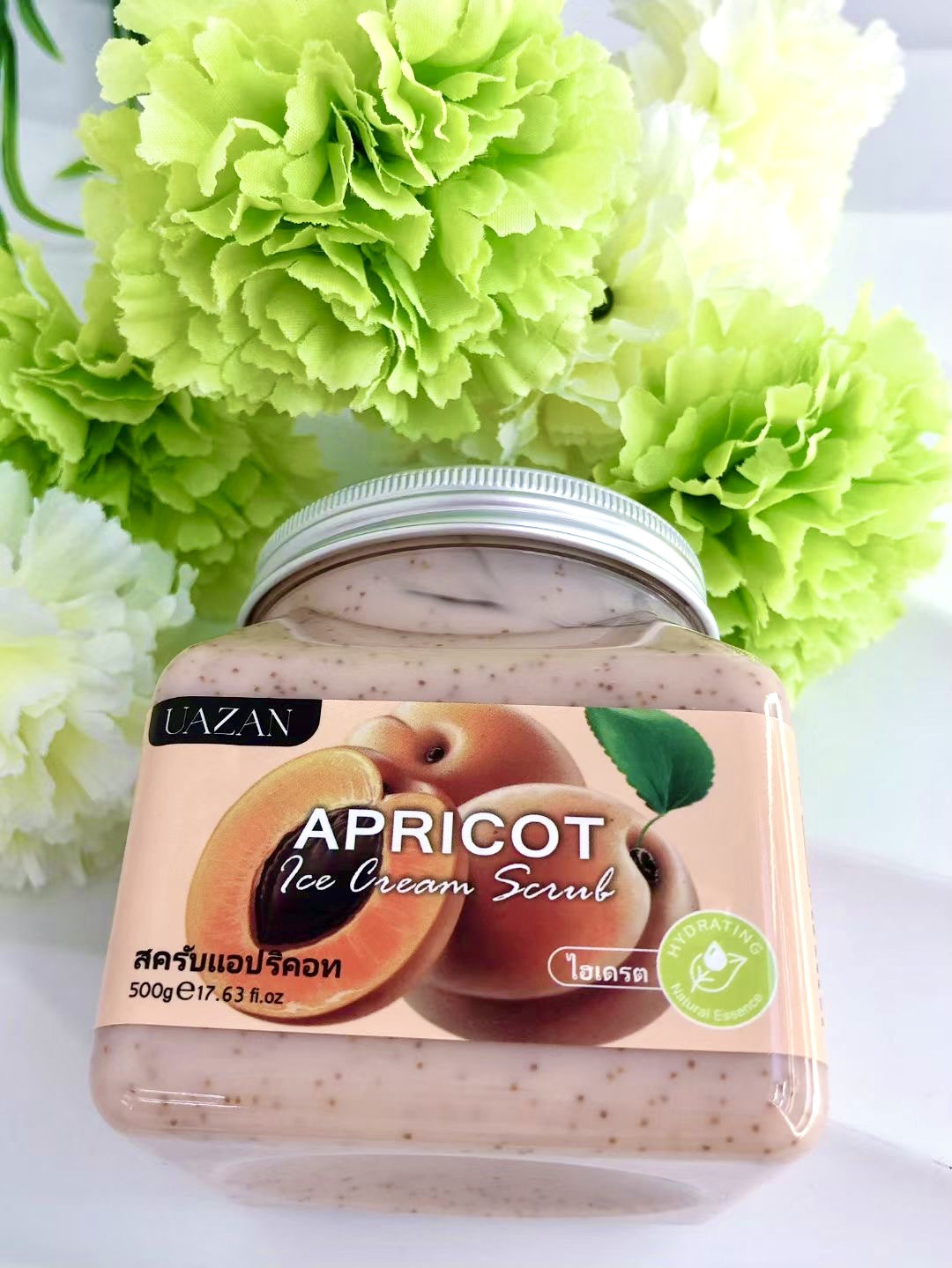 UAZAN植物水果磨砂膏身体去角质沐浴盐死皮清洁嫩肤美容护肤身体护理详情70