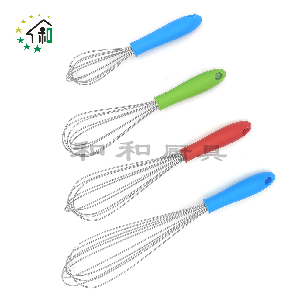 彩色硅胶打蛋器家用小型手动奶油打发器手持蛋清搅拌器烘焙小工具详情17