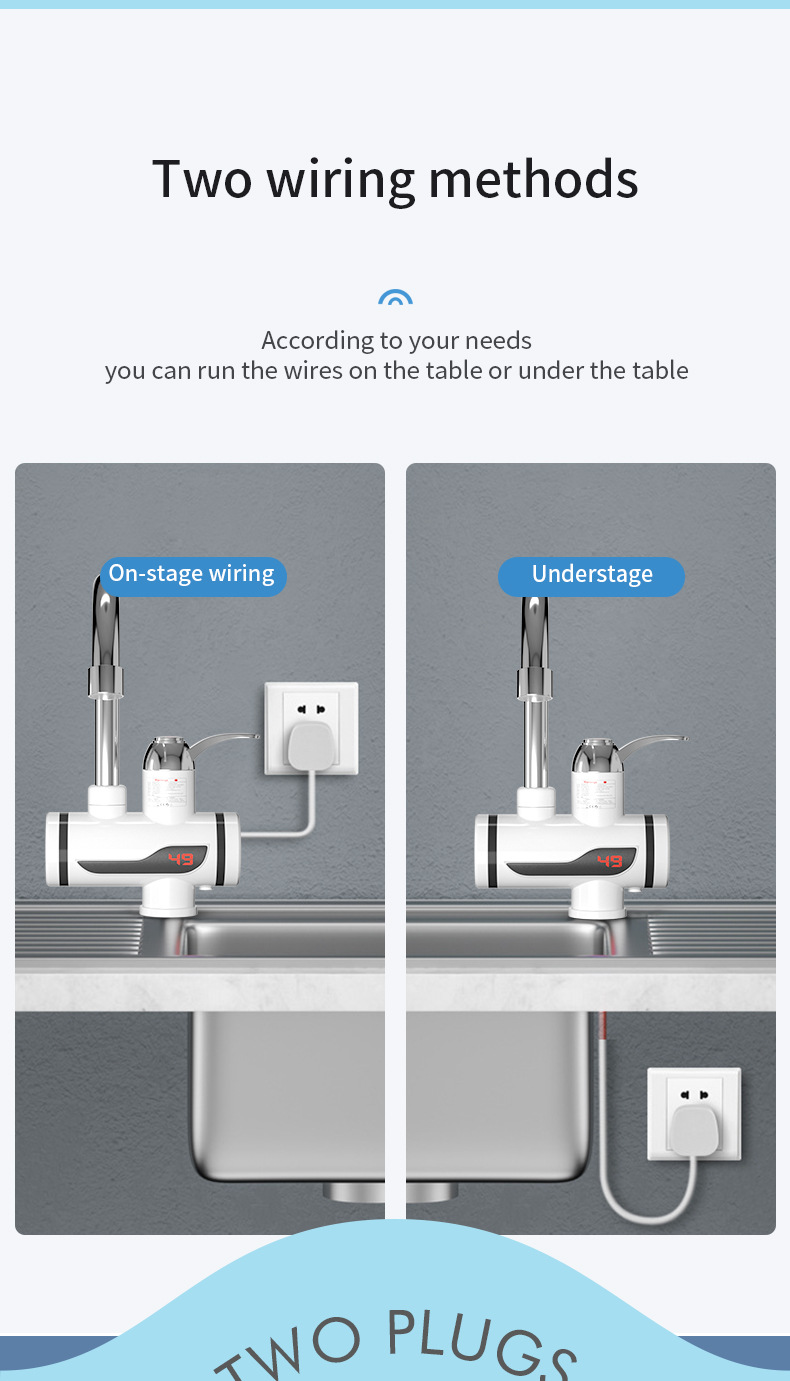 外贸亚马逊家用电热水龙头即热式厨房洗菜快速加热三秒速热水龙头详情17