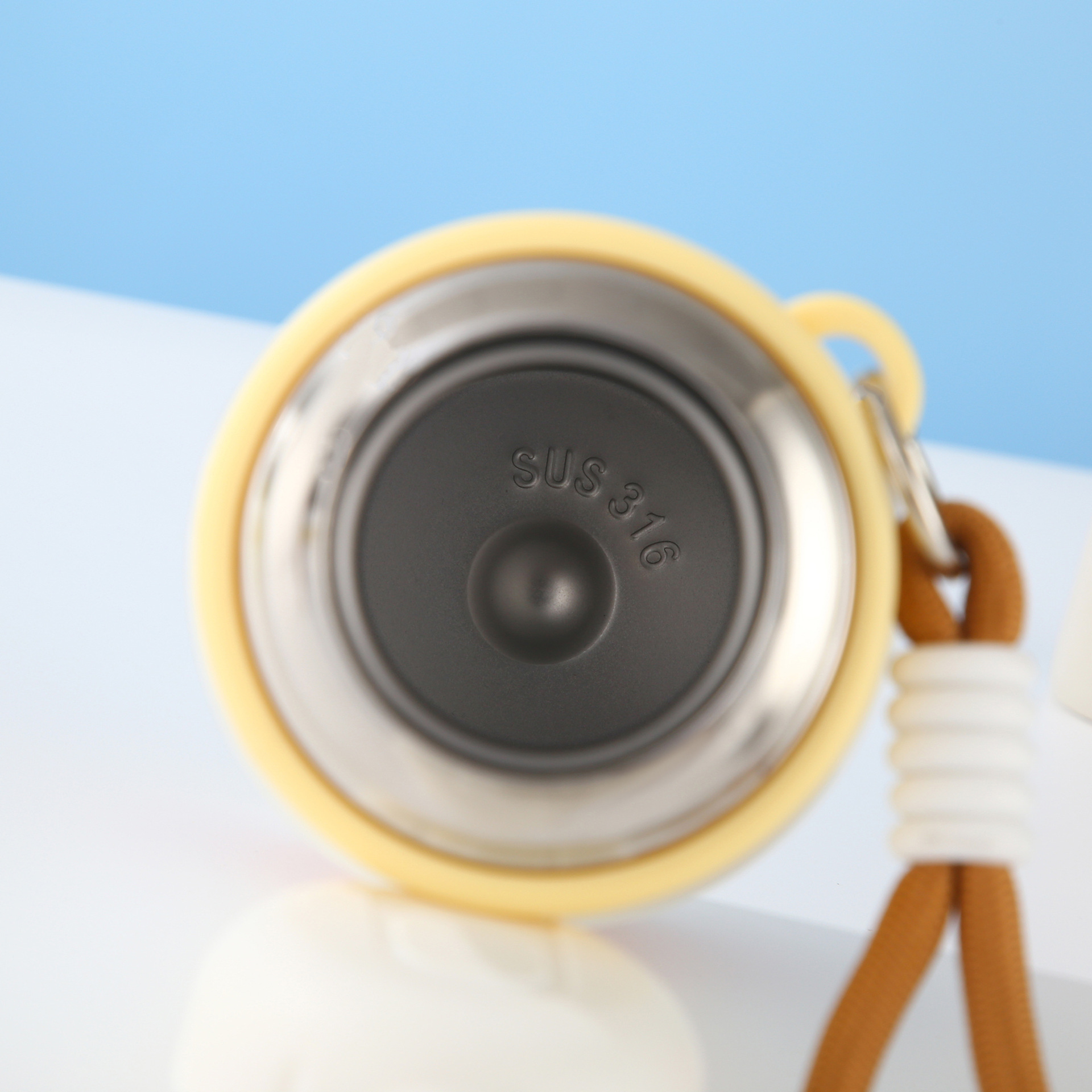 High appearance level 316 stainless steel insulated cup cartoon portable water cup with a carrying rope, cute outdoor large-capacity travel cup pic 14