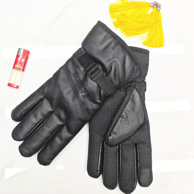 Imitation deerskin sports outdoor fleece gloves for warmth, thickened windproof cycling, winter cotton gloves for cold protection, wholesale from the manufacturer pic 17