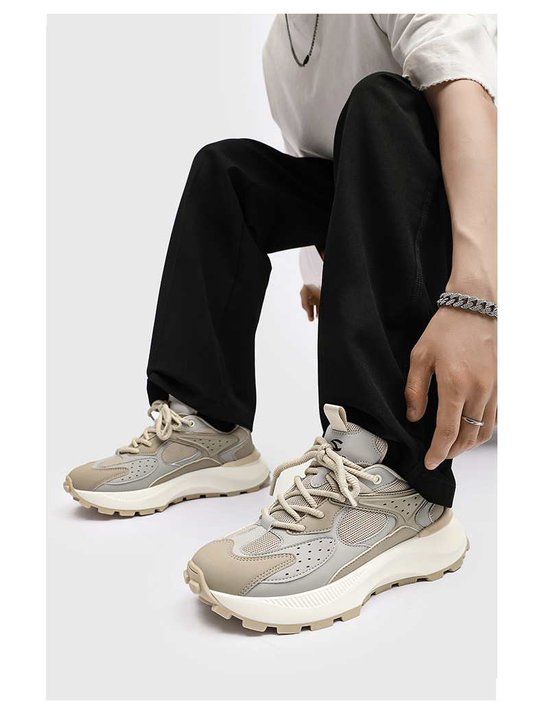 哈比熊男鞋春秋季潮牌透气厚底老爹鞋男款休闲跑步运动鞋青年潮鞋详情9