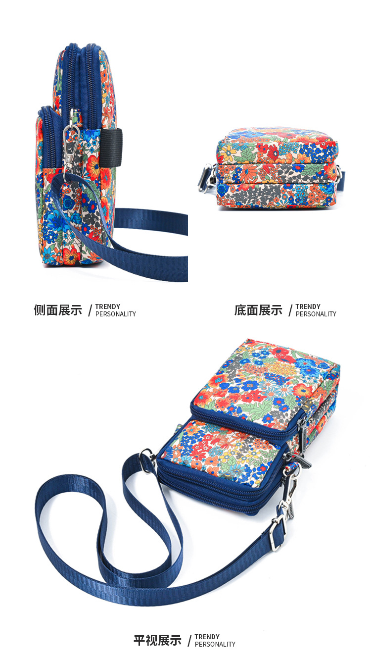 中年妈妈手机包手腕斜挎迷你小包包夏天百搭帆布包竖款零钱包便携详情31