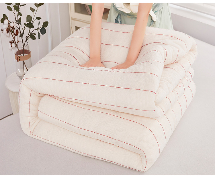 新疆一级棉花被棉絮床垫褥子学生棉被垫被加厚冬被被子棉被芯厂家详情22