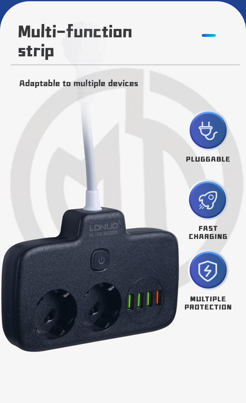 Cross-border Central Asian five countries European standard sockets, USB power strips, German power boards, German standard power strips, German and Russian power strips pic 7