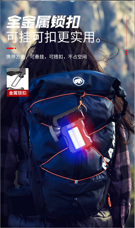 New cross-border large-capacity mobile led hand-held lamp with strong light and fast charging, outdoor solar charging camping lamp pic 14