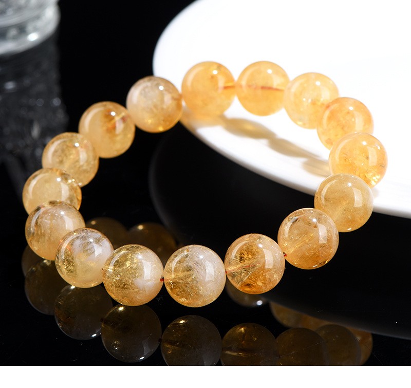 Jiuya Crystal Natural Yellow Asai Bracelet, Asai Stele Yellow Crystal, Asai Rainbow Crystal Bracelet wholesale pic 18