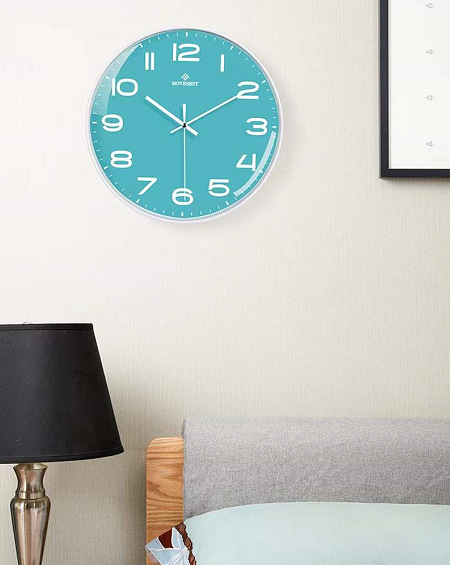 12-inch living room wall clock, simple and elegant household plastic clock, silent quartz clock, wall watch, Nordic light luxury wall clock pic 21