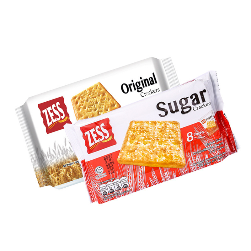 Wholesale of Malaysian imported ZESS brand bagged soda crackers as afternoon tea snacks 192gTJ pic 5