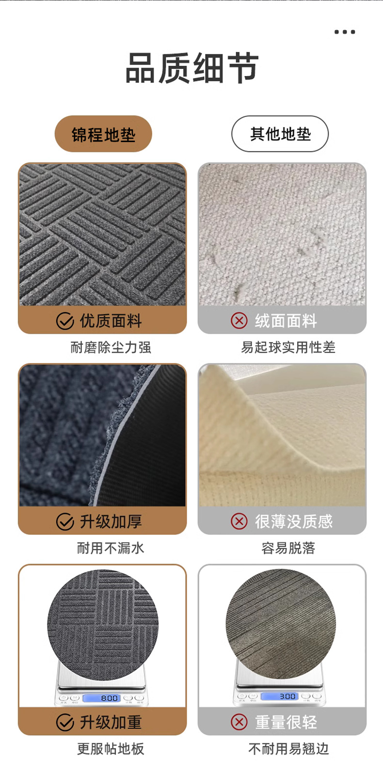 Y可裁剪门口地垫入户门垫家用防滑全铺地垫进门脚垫玄关地毯垫子详情10