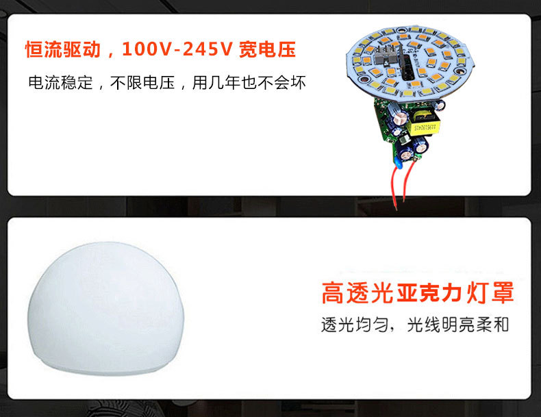 跨境智能2.4g遥控宽压三色温灯泡可无极调光调色led球泡灯螺口e26详情19