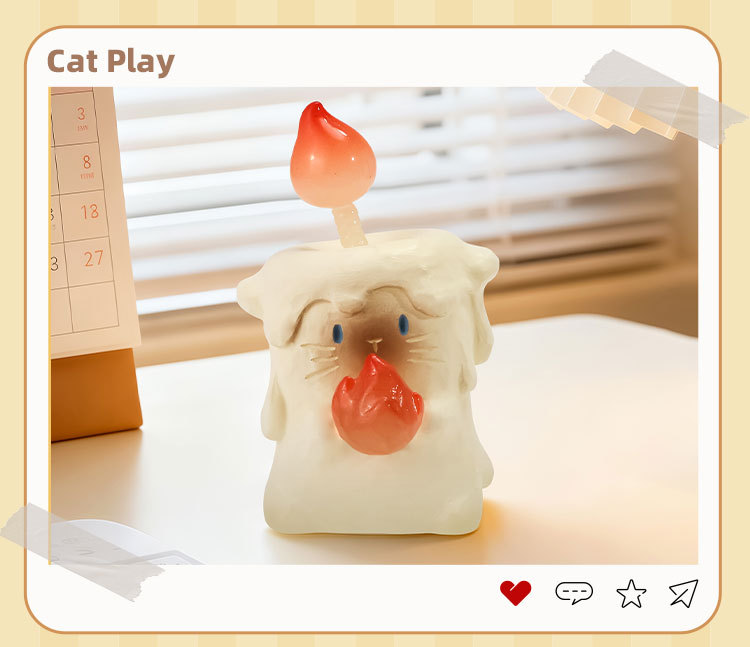 猫猫PAI一缕温暖盲盒卡通可爱桌面树脂摆件多款式搞怪摆件盲盒详情21