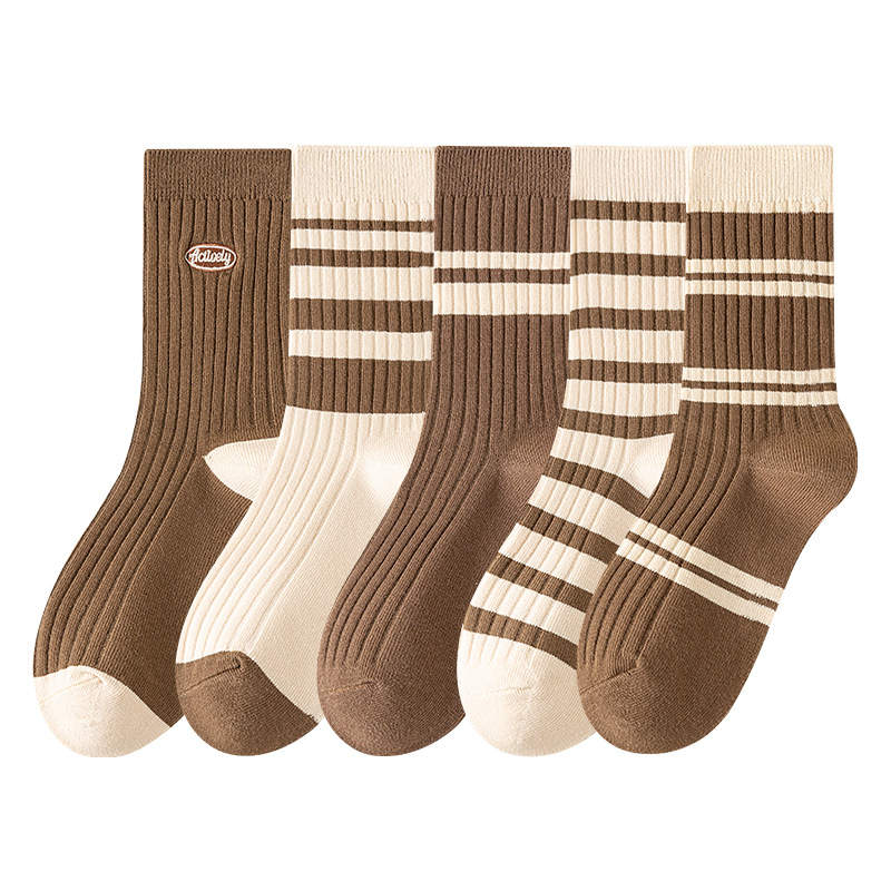 纯棉女中筒堆堆袜春秋运动休闲长款吸汗无骨薄款全棉春夏款舒适透气详情8