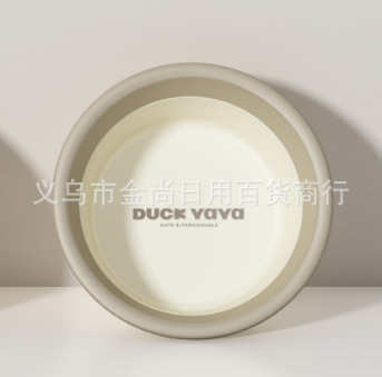 Thickened folding basin, large portable household collapsible water basin for babies, baby folding washbasin, bath basin, bathtub pic 3