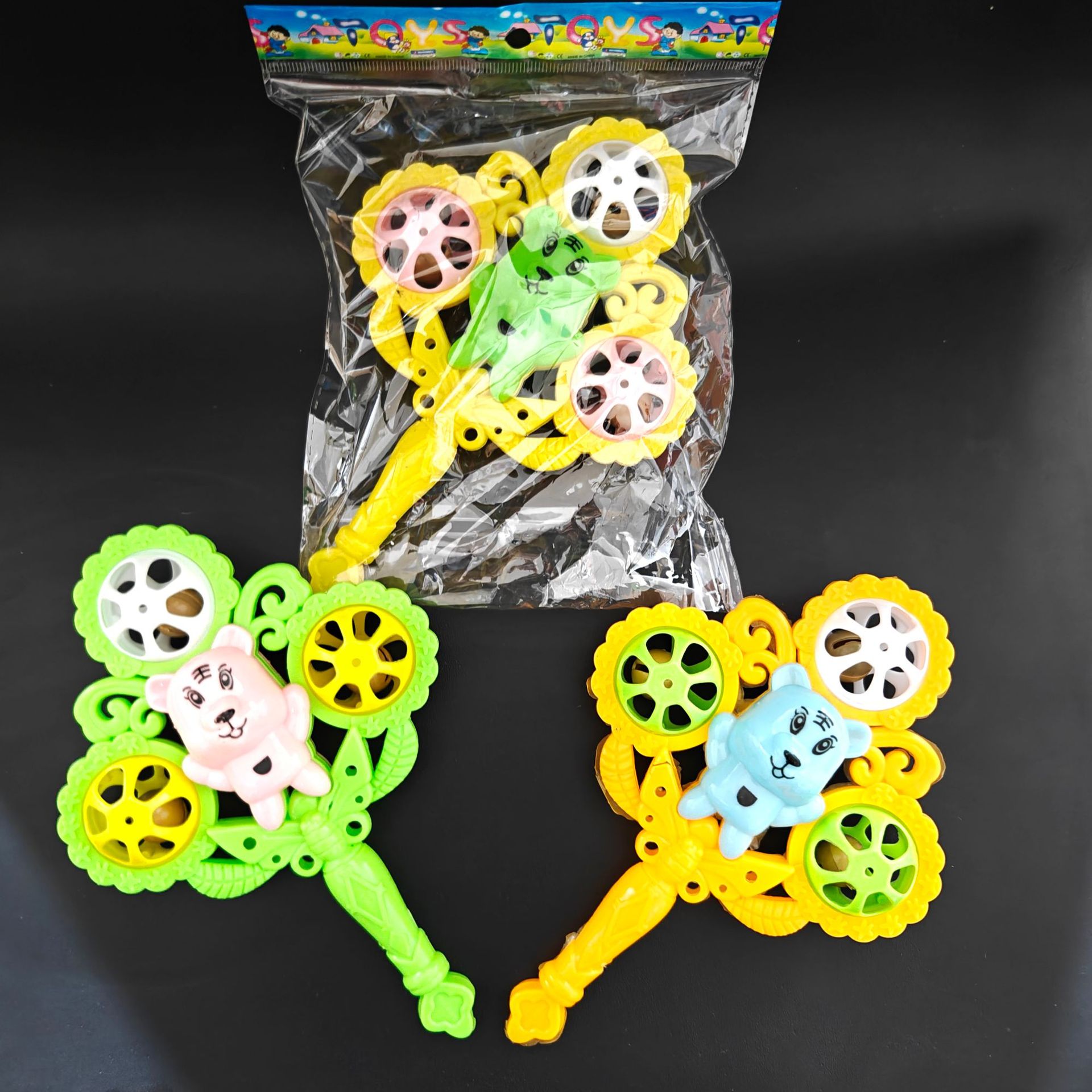 【 Zone 3-5 】666-3 Rattle 576 per piece 666-3 Rattle for Early Childhood Education and Intelligence, Hand rattle, Sand hammer, Grasping Baby toys, Colorful Hand rattle, wholesale 2 yuan pic 3