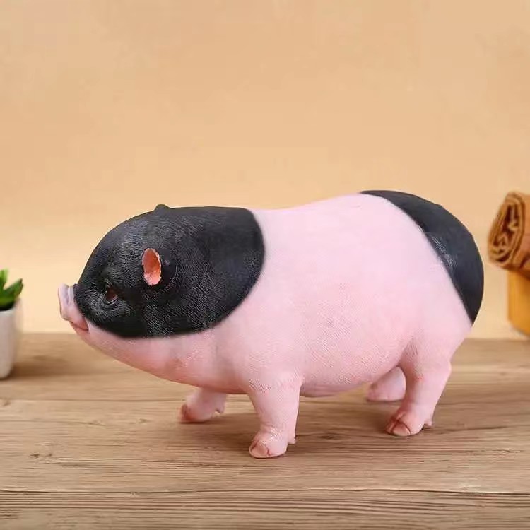 国潮树脂工艺品可爱家居装饰生日礼物仿真12生肖小猪摆件工艺品创意详情5