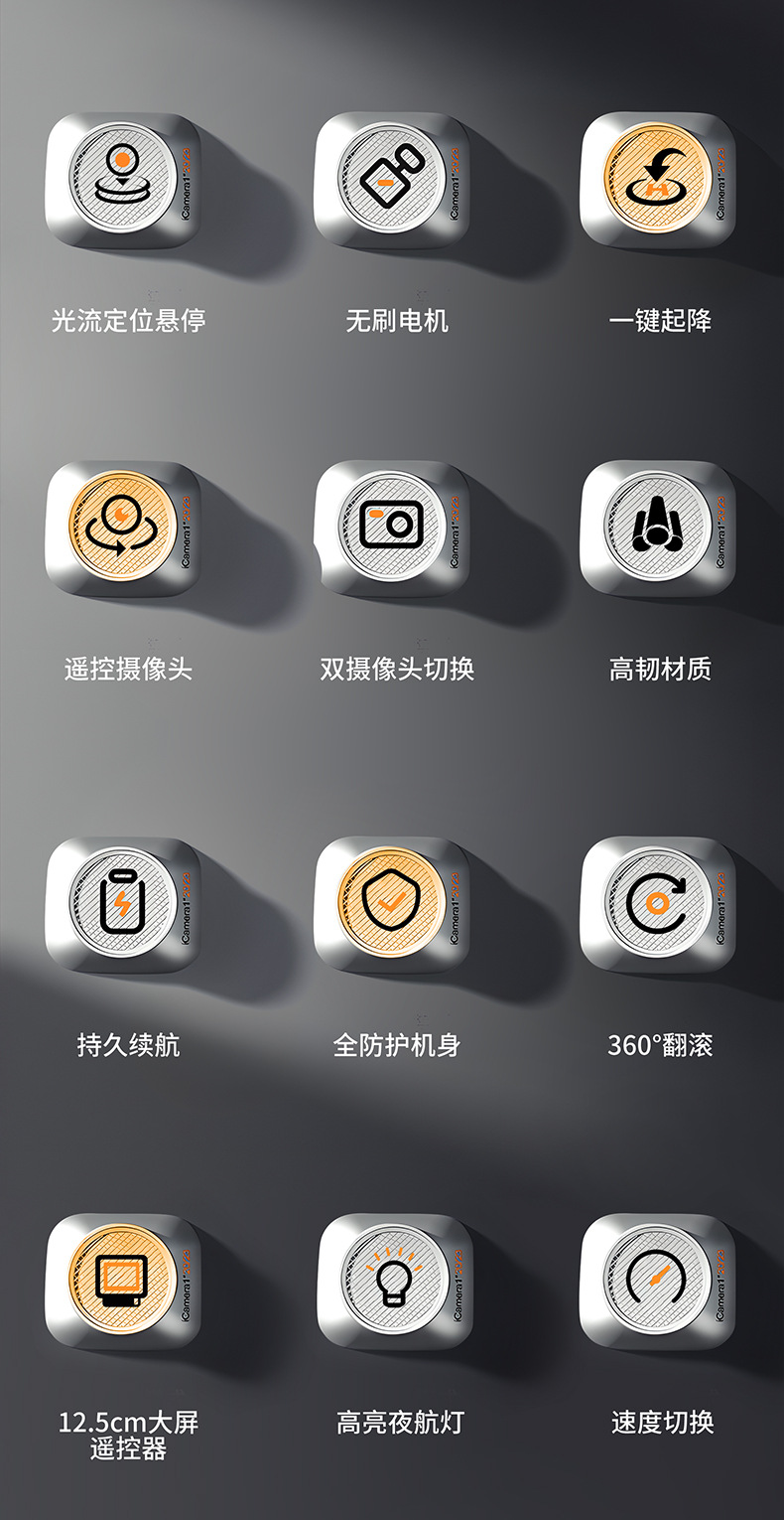 Cross-border S156 brushless aerial vehicle remote control with screen, high-definition four-axis unmanned aerial vehicle optical flow positioning pic 7